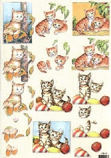 Sonderposten 3D - Schneidebogen, Motive Katzen